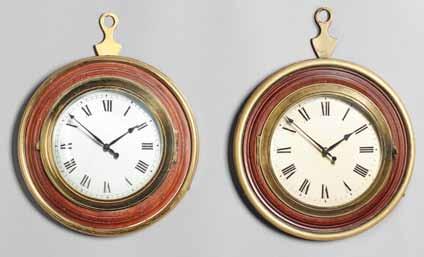 Lot 742 Lot 743 742. A brass and mahogany Sedan timepiece The movement by Hawley s, London No.