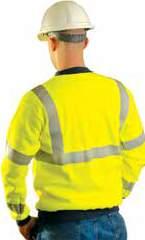 Features left chest pocket and lightweight fabric for comfort. ANSI 107-2010 Class 2 compliant.