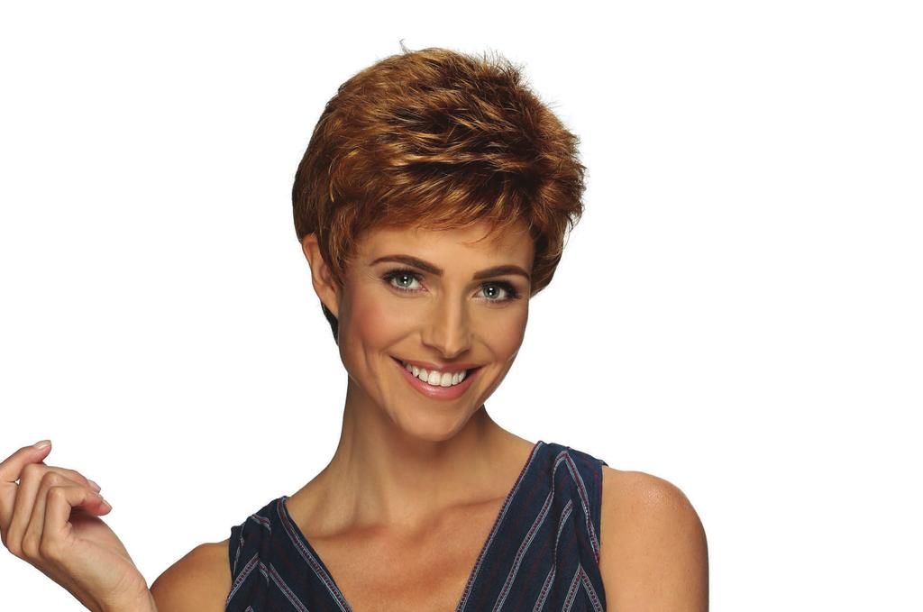 PETITE NANCY PURE STRETCH CAP Short Pixie Cut with Tapered Nape BANG 1.5" SIDE 1.5" CROWN 2.5" NAPE 1.