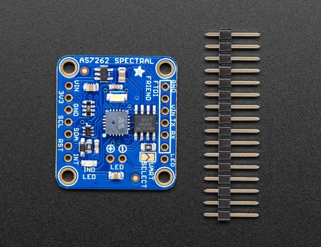 We've placed the sensor on a PCB for you and included an SPI flash chip pre-programmed with the device firmware, a 3.