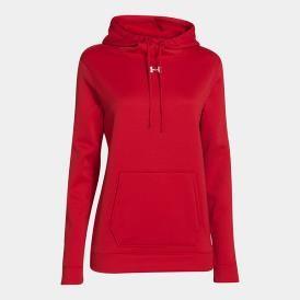 Under Armour's classic 1258826 Women's Armour Fleece Hoody Ladies XS, S, M, L, XL, XXL Logo placement left breast logo screened or embroidered Front Left: AMHA logo or (AA Logo for AA teams) this
