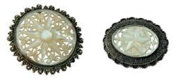 brooches, D