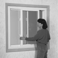 SLIDING WINDOW Sliding windows are designed to roll from side to side in their own tracks.