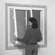TO REMOVE THE INTERIOR SASH (OR RIGHT SASH), FOLLOW THESE STEPS: 1) Roll the right sash to within 3" of the left side.