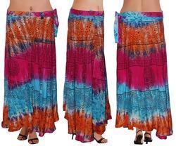 Skirt Colorful Rayon Wrap