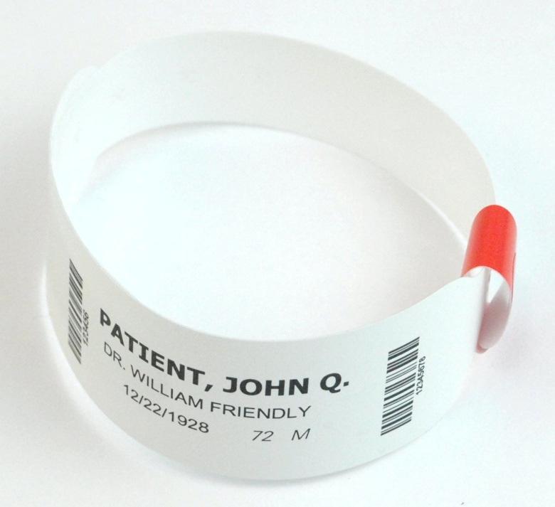 and labels resist moisture, alcohol and hand sanitiser to preserve patient data and bar codes - Dual closure feature on wristband allows you to choose tamper-evident adhesive closure or snap closure