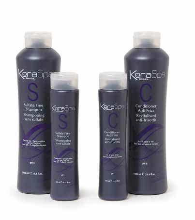 HOME CARE Once you have a keratin smoothing treatment in your hair always maintain your