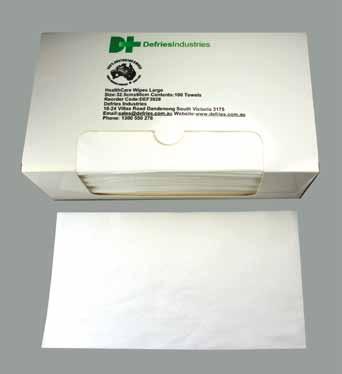 5cm x 30cm WHITE IN DISPENSER BOX 100 To order, please contact our Customer Service Team on 1300 550 278 or see our