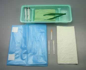 Sterile - Single Use Only ANAESTHETICS < 29 DEF1796 EPIDURAL PACK 50 1 x Epidural Clear Plastic Drape 76cm x 106cm with Full 2.