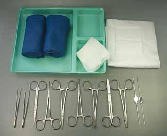 76 > INTENSIVE CARE Sterile - Single Use Only DEF2161A ARTERIAL TRAY 5 1 x Polybacked Towel 40cm x 42cm with Fenestration 8cm x 8cm square 1 x Dressing Tray 3 Cavity 25.5cm x 20