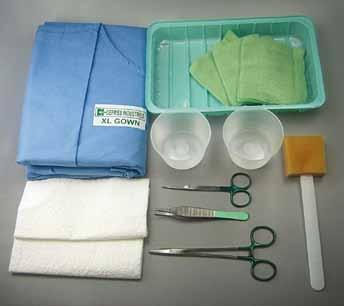 Sterile - Single Use Only INTENSIVE CARE < 77 DEF2766B CENTRAL LINE TRAY 10 1 x Dressing Tray 24cm x 15cm x 4cm 1 x Gown Unreinforced XL 1 x Central
