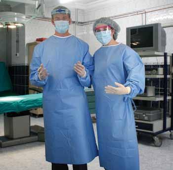 Sterile - Single Use Only PROTECTIVE APPAREL < 7 CLASSIC STANDARD SURGICAL GOWN WITH 2 X WHITE TOWELS 32cm x 32cm DEF6000 Medium 25 DEF6001 Large 25 DEF6002 XLarge 25 DEF6003 XXLarge 25 DEF6004