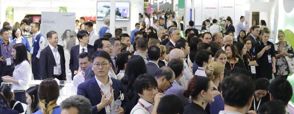 Revitalised in-cosmetics Asia at an all-time high Asia-Pacific cosmetic manufacturers flocked to Bangkok as the show attracted a record high of 8,782 unique visitors - an increase of 17% on 2015.