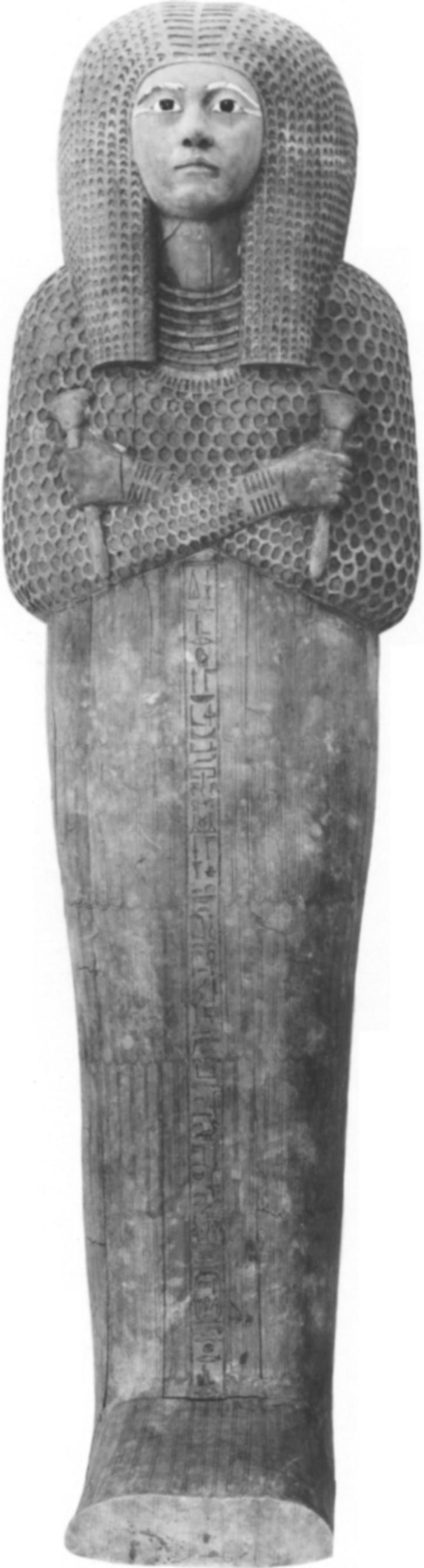 10. The outer coffin of Meryetamun 11. The inner coffin of Meryetamun within the outer The inner coffin, while much smaller (6 feet 1 inch), had been almost as lavishly decorated (Figure 12).