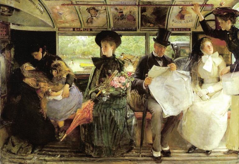 Chapter 4 Figure 4.13 Pears soap advertisement in painting The Bayswater Omnibus by G.W. Joy, 1895 (172 x 120 cm), Museum of London. might sustain every sort of bacteria.