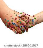 Transmission of Germs from Hands Dirty hands touching