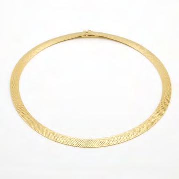 6 grams $600 800 88 DUTCH 18K YELLOW GOLD NECKLACE length 17.5 in 44.5 cm, 53.