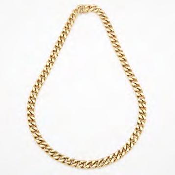 25 EUROPEAN JEWELLERS 18K YELLOW GOLD CURB LINK CHAIN length 17 in 43.