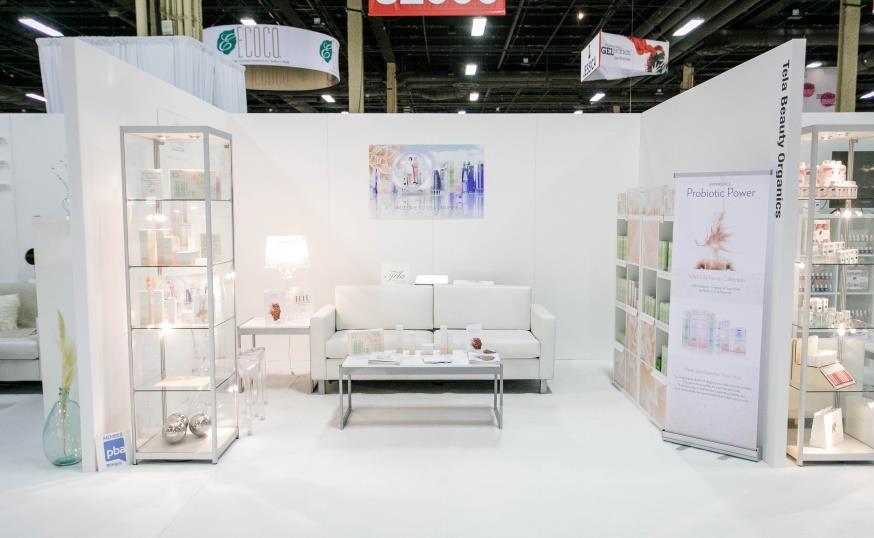 HOW IS IT IMPLEMENTED? DISCOVER BEAUTY EXHIBIT SPACE : It all starts out with a special dedicated show floor area strategically located to allow maximum visibility and foot traffic.