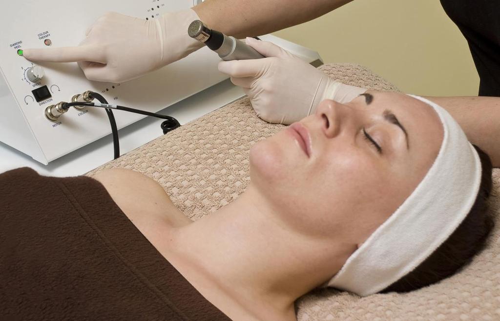 6. For Diamond Microdermabrasion Again the skin needs to be cleansed.