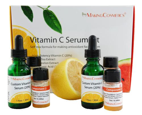 VITAMIN C SERUM KIT KITS-VITCSE-01 Description: This kit is a self-mix formula for making a highly antioxidant facial serum.
