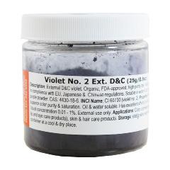 Organic Dry Colors VIOLET NO. 2 EXTERNAL D&C PGOG-VIOL2-01 Description: External D&C violet. Organic, FDA-approved, high-purity dye. Violet no.