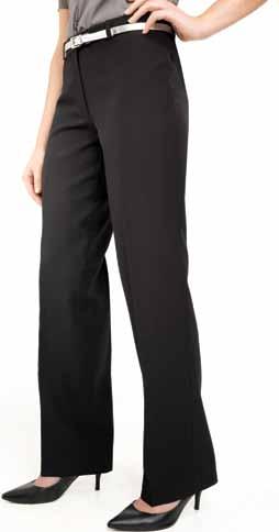 Waist 30 to 4 ins Waist 76 to 06 cm Regular leg 3 / 79 cm Long leg 34 / 86 cm 3 Ladies business trouser CODE: PR530 Easycare trousers, machine washable at 40 C.