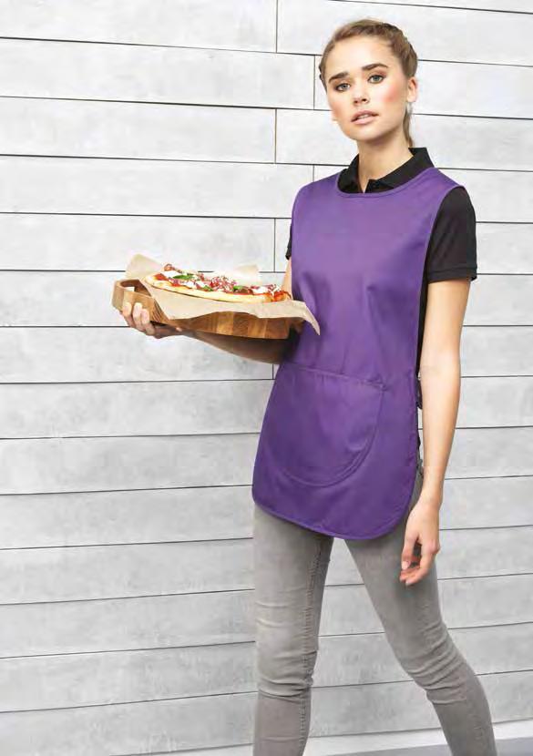 Tabards THAT CLEAN UP ON STYLE 3 Ladies Pocket Tabard PR7 Tabard with pocket, colour matched bias trim, side tabs