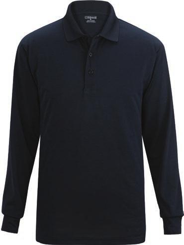 seams Three-button placket with dyed-to-match buttons and tagless neck Men s has side vents Rental ready 100% Polyester, 6.7 oz.