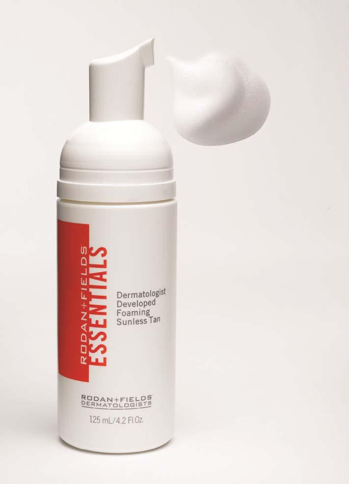 FOAMING SUNLESS TAN Lightweight, oil-free, mess-free foam; applies easily and dries quickly.