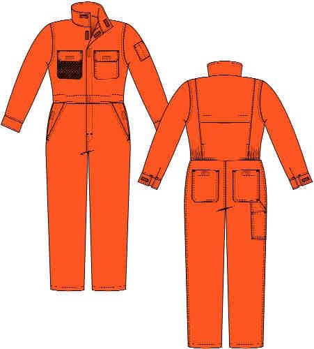 LADIES FR COVERALL with Concealed Snaps Closures with Velcro Closures X163LSY75 Ladies Deluxe Vented Breathable Coverall 7.5 oz.