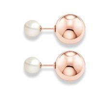 DOUBLE STUDS $269 $319 TH1913WH #6 PEARL SILVER DOUBLE STUDS $269 $319 TH1913WHR #6 PEARL ROSÉ GP DOUBLE STUDS $379 $439