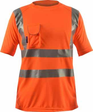 Rail Hazard Workwear High Visibility T-Shirt NRGN660/NR12/100 Mobile phone pocket Under arm