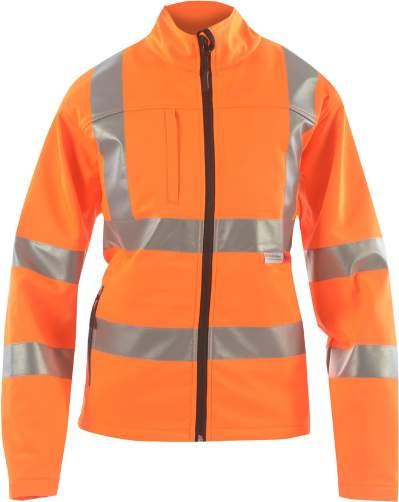 LADIES HIGH VISIBILITY SOFTSHELL JACKET GN710L Comfort fit 2 hand pockets Zipped front One chest pocket Mobile phone pocket Zipped hand