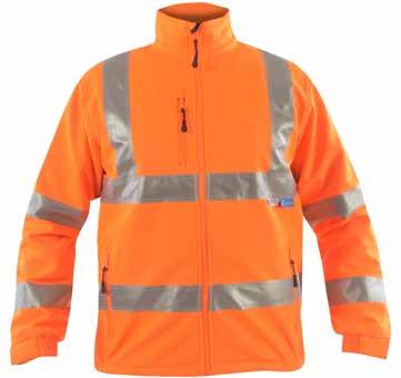 yoke Zipped chest pocket Velcro adjusted cuff High Visibility Fleece Jacket NRGN700/NR10/900 Thermal fleece