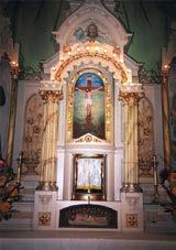 The base of the main altar also has