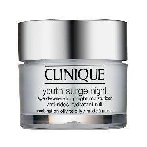 Clinique: Youth Surge Night Cream Product Description: A youth-extending moisturizer with repair-boosting ingredients that go to work while you're at rest.