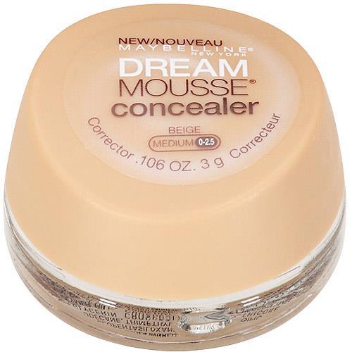 Maybelline : Dream Mousse Concealer Product Description: This whipped mousse concealer provides air-soft, matte finish coverage with a weightless feel.