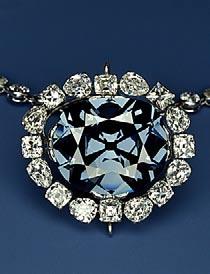 One of the most famous diamonds, the Hope diamond, is not the largest, but it is an unusual sky-blue color.