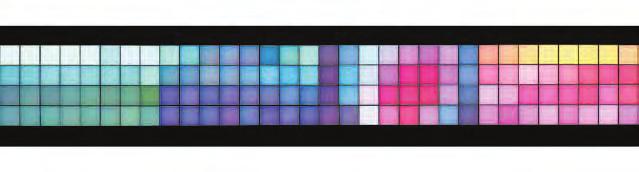 ANGELA BULLOCH Horizontal Technicolour: Stills with Negative Space, 2002 For Parkett 66 C-print, sheet: 12 3 /16 x 46 (30,9 x 116,6 cm),