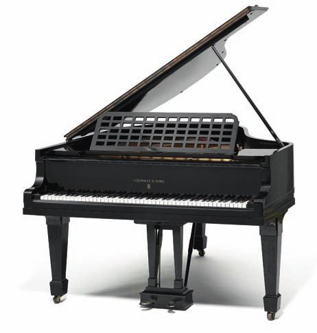 279 279 steinway & sons; a grand piano black lacquered wood, model o, serial number 183244. Manufactured 1916. H. 97 cm. l. 180 cm. W.