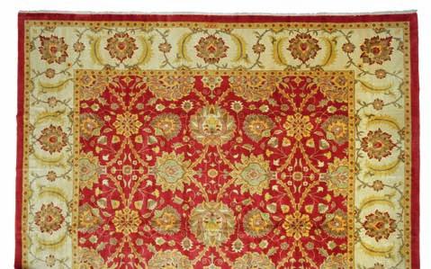 319 317 an european pile carpet in classical French aubusson style of flowers and foliage. c. 1940. 392 x 287 cm. DKK 25,000 / 3,350 318 a full silk tabriz, persia.