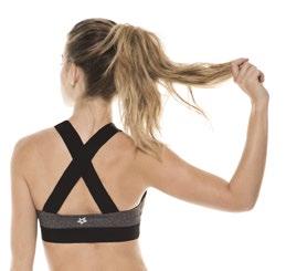 96 97 831 Sportsbra with base and cossed elastic bands in
