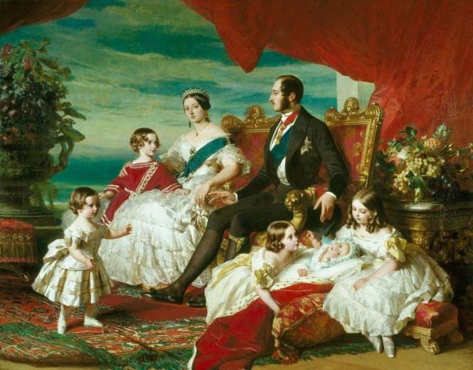 Franz Xavier Winterhalter The Royal Family in 1846 1846 Oil on canvas RCIN 405413 Queen Victoria is depicted here as both sovereign and mother.