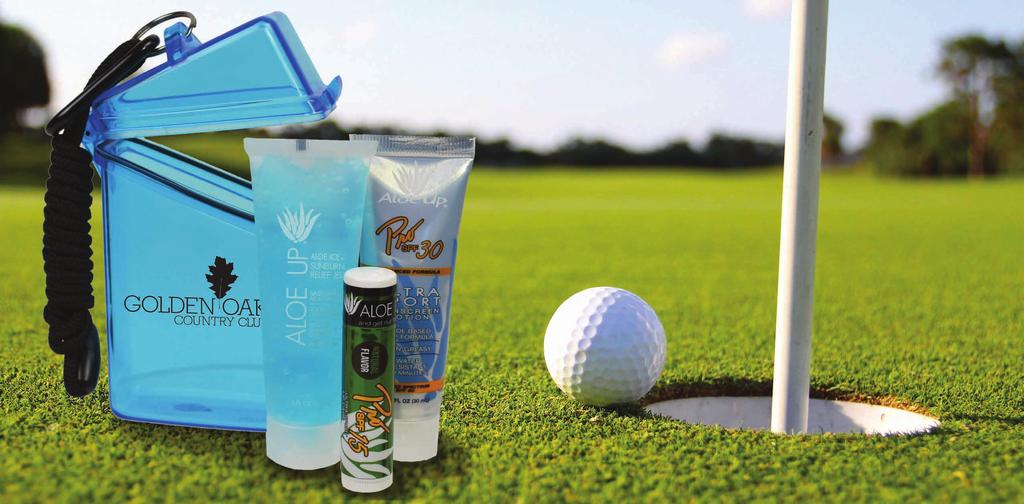 ESSENTIAL GOLF COLLECTION Aloe Up is the #1 suncare brand in the golf industry and is in thousands of PGA golf