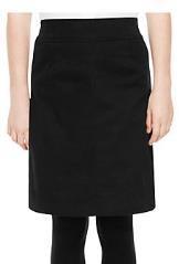Smart, black, school skirt (any length but NOT SHORTER THAN KNEELENGTH): Smart,