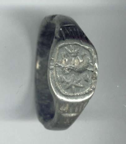 Item Number: 9 [seal matrix] Merchant's Seal Ring Silver; about 1