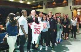 On April 27 th, Rutgers held a Scarlet-White football game dedicated to the 90 municipalities across New Jersey affected by Superstorm Sandy.