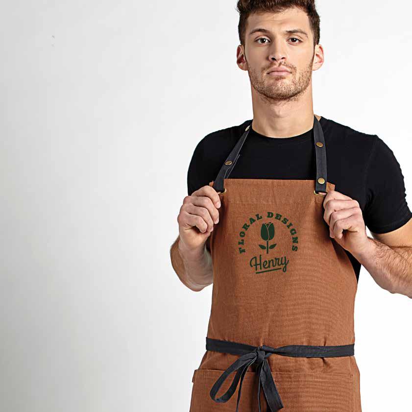 29 RAW CANVAS BIB APRON Set of two adjustable and interchangeable