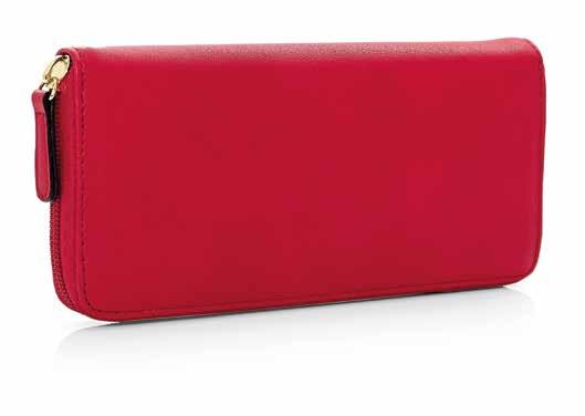 58065 Red leather-look purse.